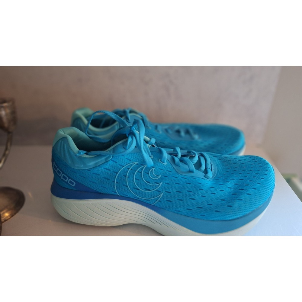 TOPO ATHLETIC ATMOS WOMENS RUNNING SHOES BLUE SKY ROAD RUNNER SIZE 10.5 - Picture 4 of 7